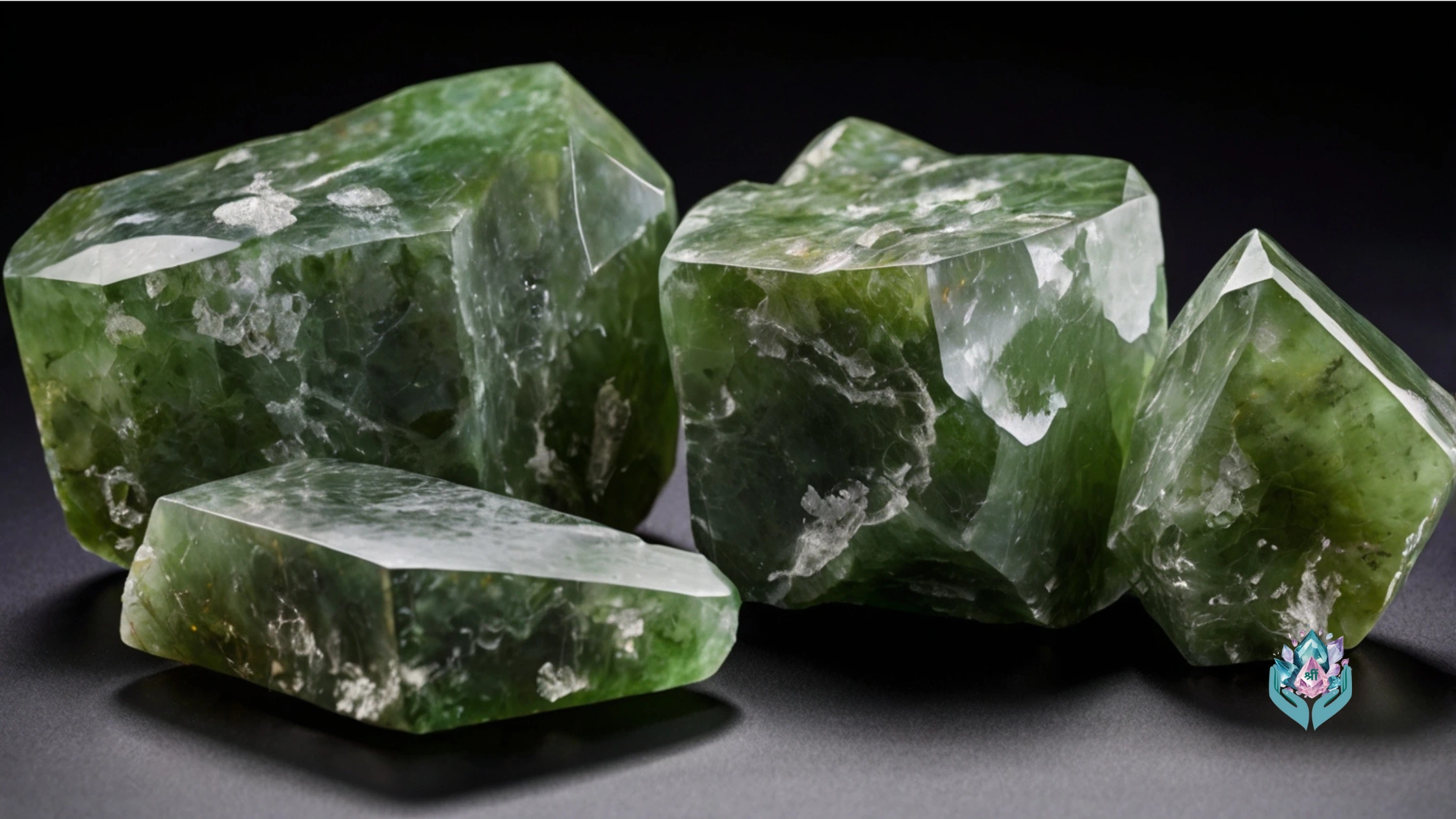 Nephrite crystals